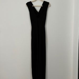 Thinking Out Loud Black Backless Jumpsuit